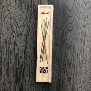 Pick up sticks game.